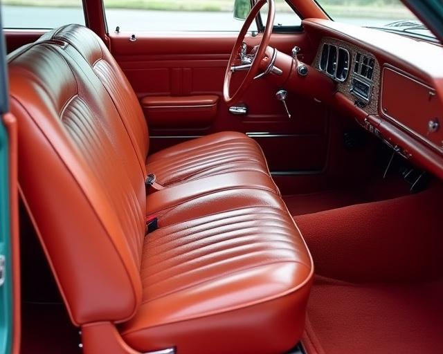 清潔で新品同様になった車の内装（施工後）