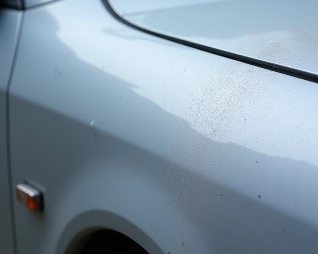 傷やくすみが目立つ車の塗装（施工前）