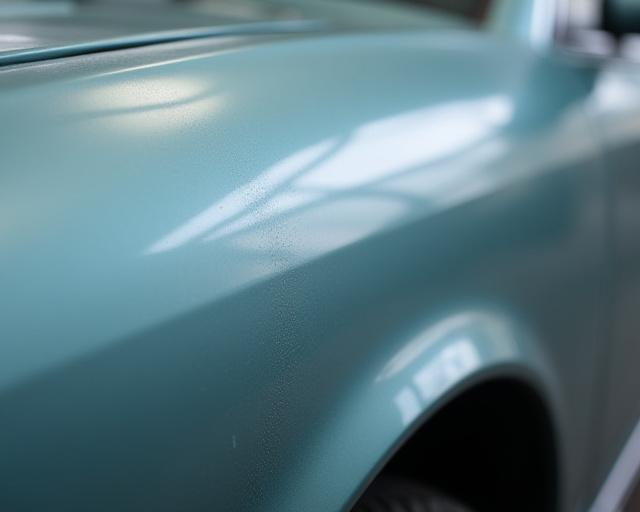 艶のない車のボディ（施工前）